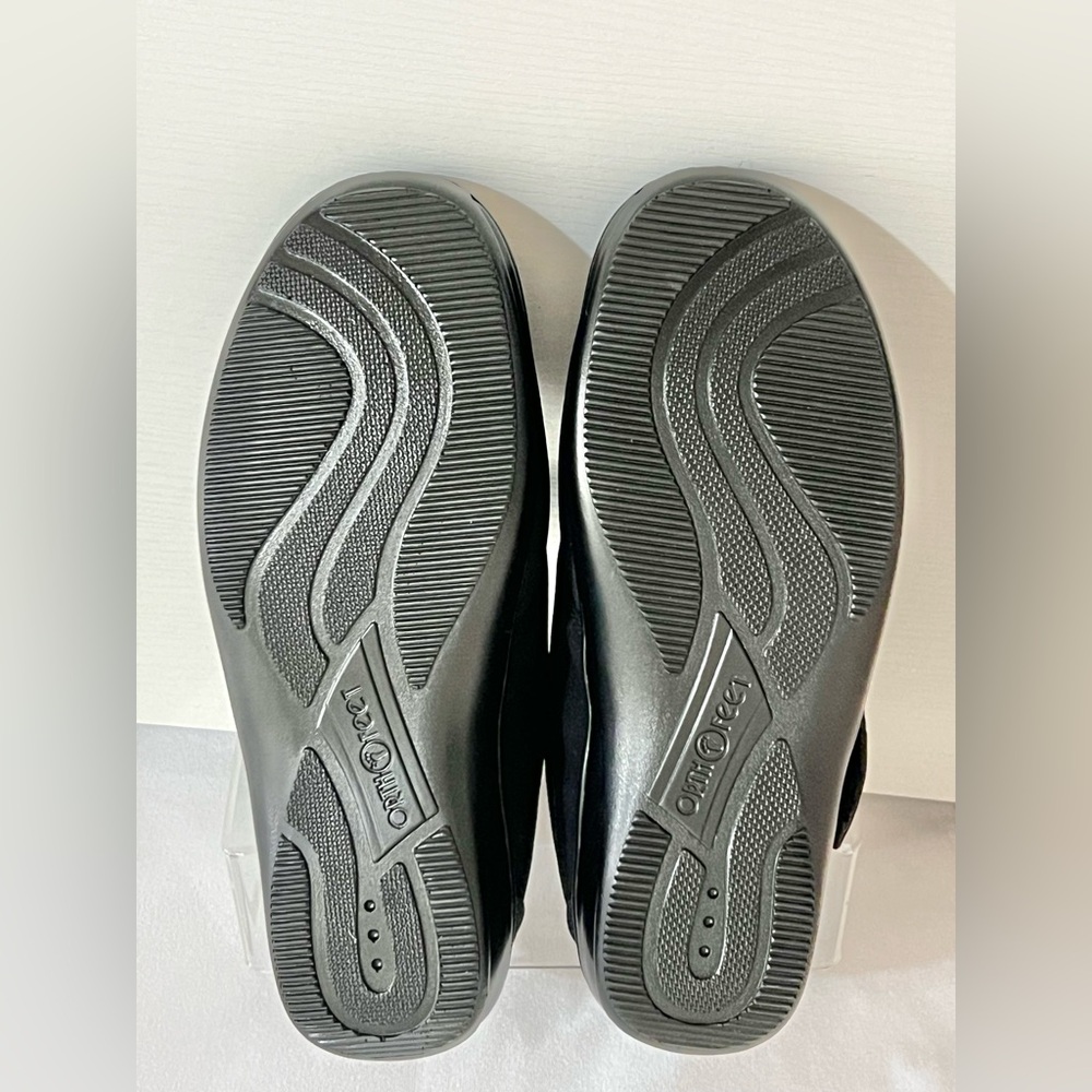 OrthoFeet Ortho-Cushion System Orthopedic Black Shoes Womens 8.5 XX Wide - Picture 6 of 8